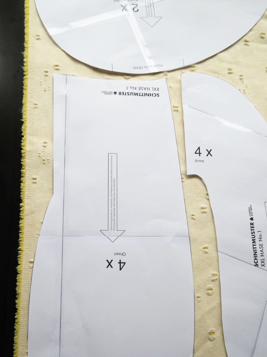 Schnittmuster Hase XXL – Kuscheltier nähen | PDF Nähanleitung
