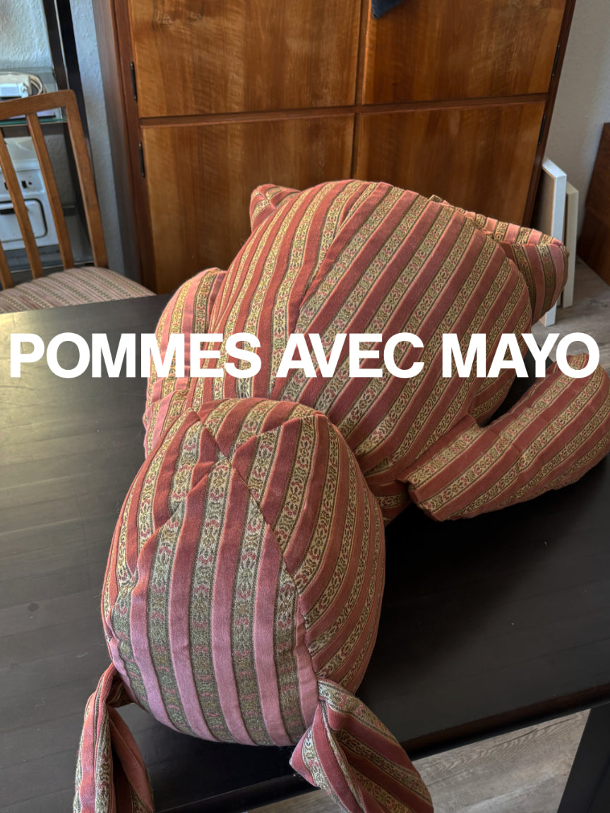 XXL stuffed bunny sewn